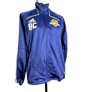 Adidas Climacool Full-Zip Track Jacket Pequanock Soccer Club Blue Men’s L Used